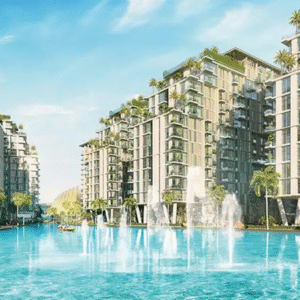 Beachfront building with private lagoon and poolside lifestyle